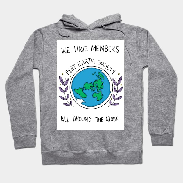 Flat Earth Hoodie by Tear_Duct